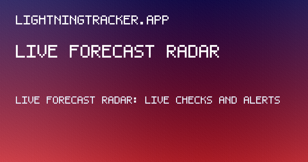 live forecast radar guide hero image